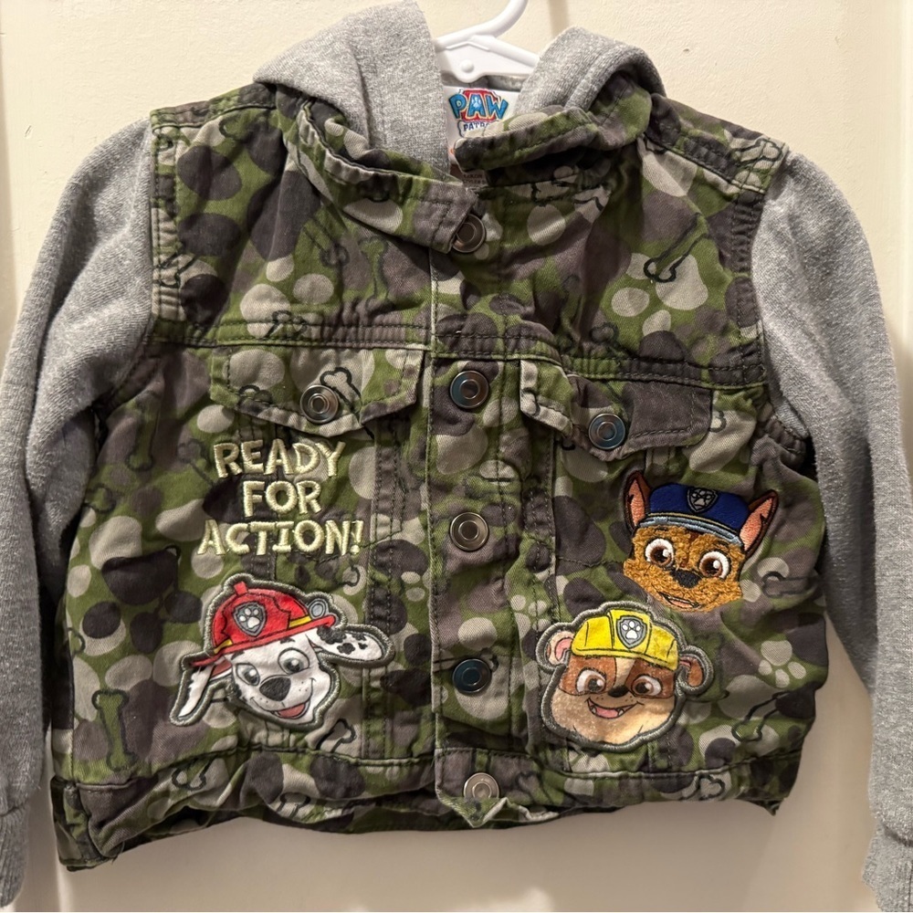 Paw Patrol Hooded Camouflage Jacket